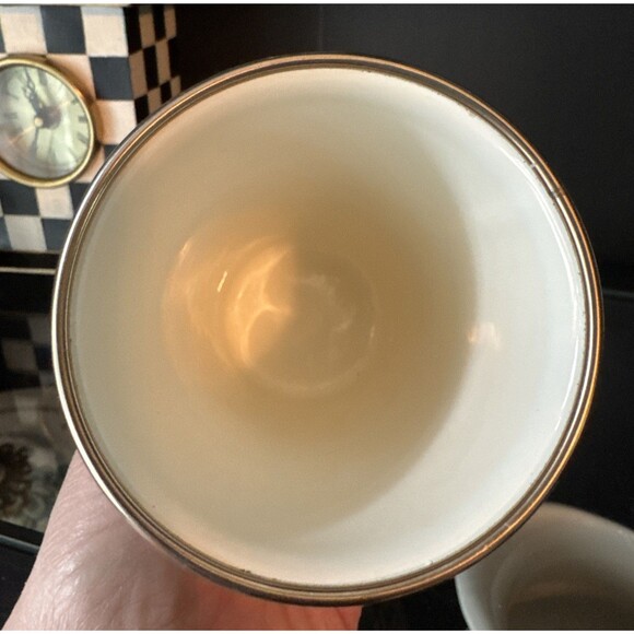 MacKenzie-Childs Buttercup Enamel Ware Cup Mug Tumbler ADORABLE! - Picture 3 of 3